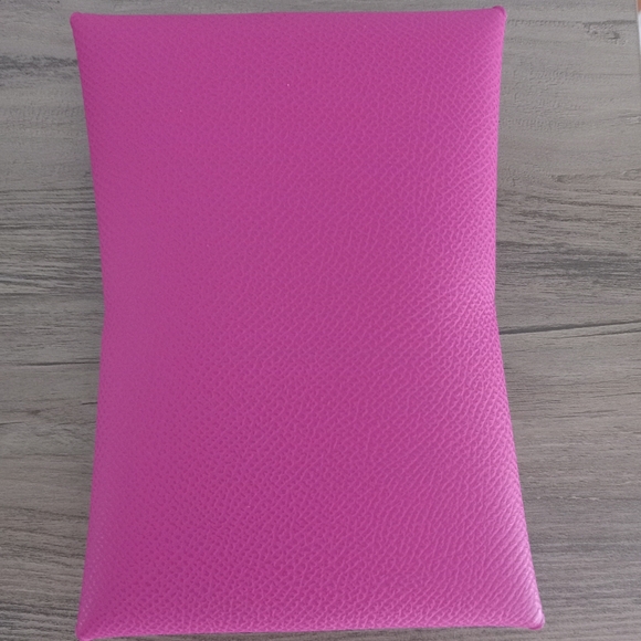 SOLD Dress Up Your Purse "CORSICA" LEATHER CARD HOLDER COMPACT WALLET Rose Viole - Picture 5 of 6